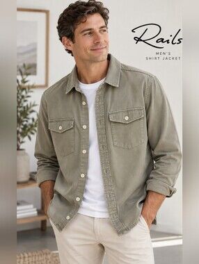 Rails Kerouac 100% Cotton Shirt Jacket – Men’s Size L